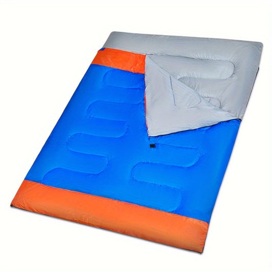 Double Person Ultra-Thick Insulation Sleeping Bag - Exceptional Heat Retention for Cozy Nights  Maximum Warmth  Lightweight and Compact - Perfect for Adventure-Seekers and Travel