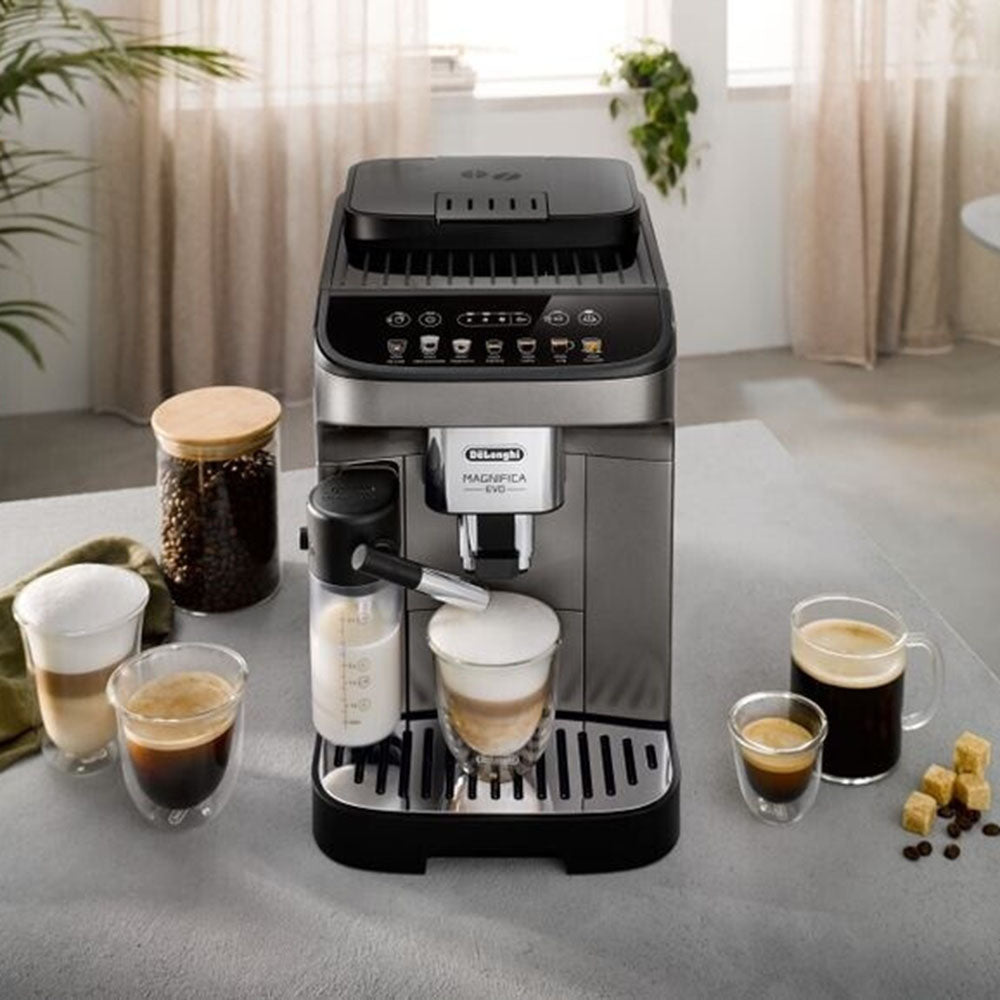 Kaffeevollautomat ECAM 290.81.TB Magnifica Evo Milk - mit Milchsystem & Touchscreen - Titanium