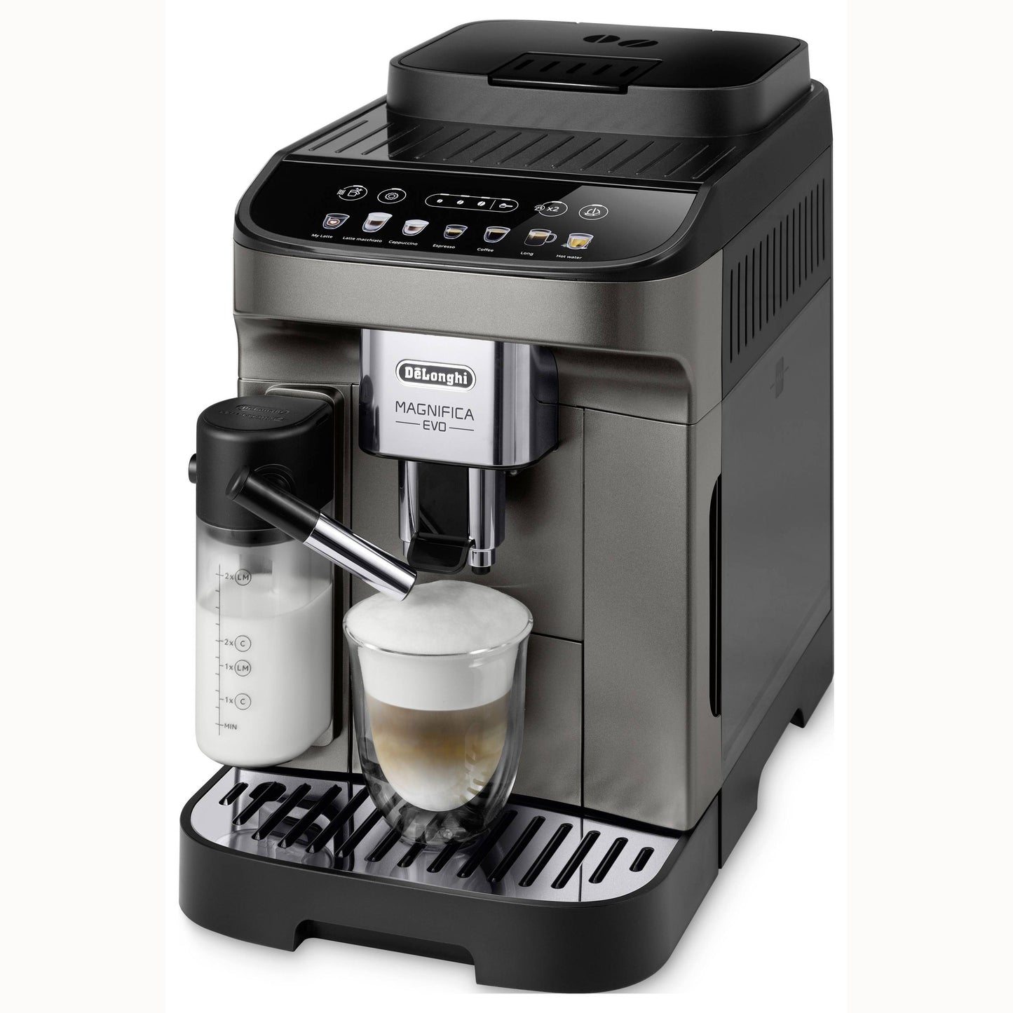 Kaffeevollautomat ECAM 290.81.TB Magnifica Evo Milk - mit Milchsystem & Touchscreen - Titanium