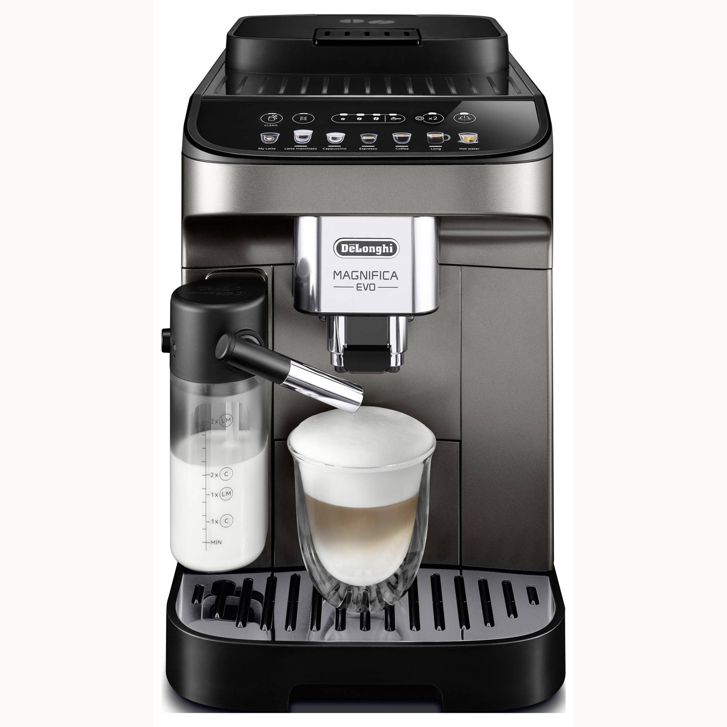 Kaffeevollautomat ECAM 290.81.TB Magnifica Evo Milk - mit Milchsystem & Touchscreen - Titanium