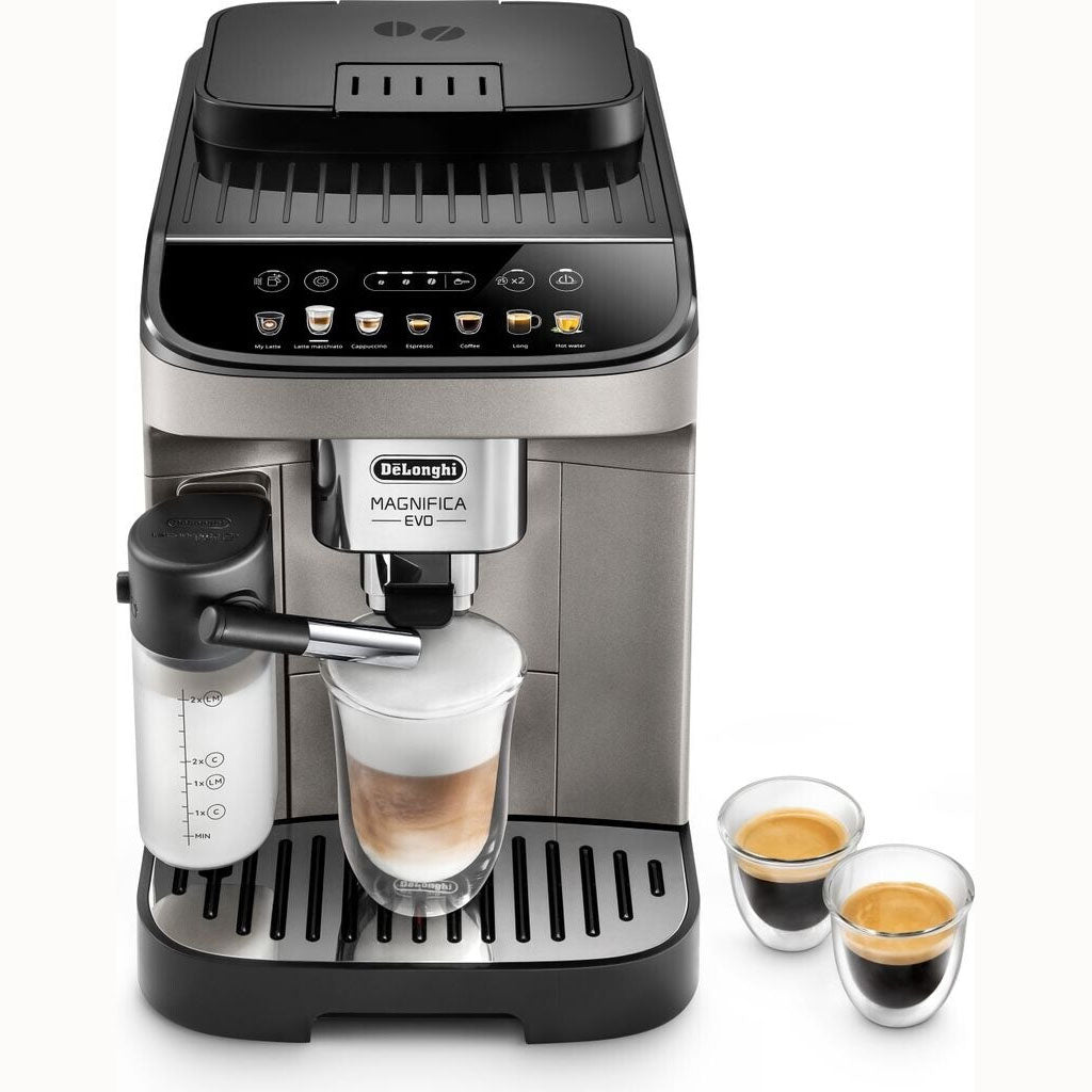 Kaffeevollautomat ECAM 290.81.TB Magnifica Evo Milk - mit Milchsystem & Touchscreen - Titanium