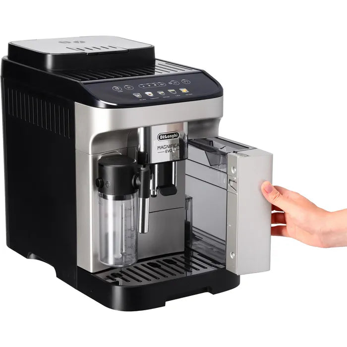 ECAM 290.61.SB Magnifica Evo Kaffeevollautomat mit LatteCrema Milchsystem 2-Tassen-Funktion Silber/Schwarz