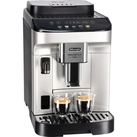 ECAM 290.61.SB Magnifica Evo Kaffeevollautomat mit LatteCrema Milchsystem 2-Tassen-Funktion Silber/Schwarz